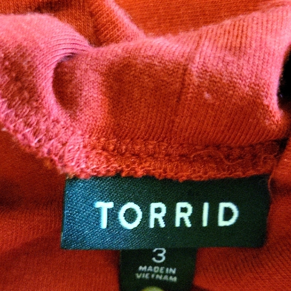 Torrid Red long sleeve Knit Top size 3 (3x) - Picture 2 of 9